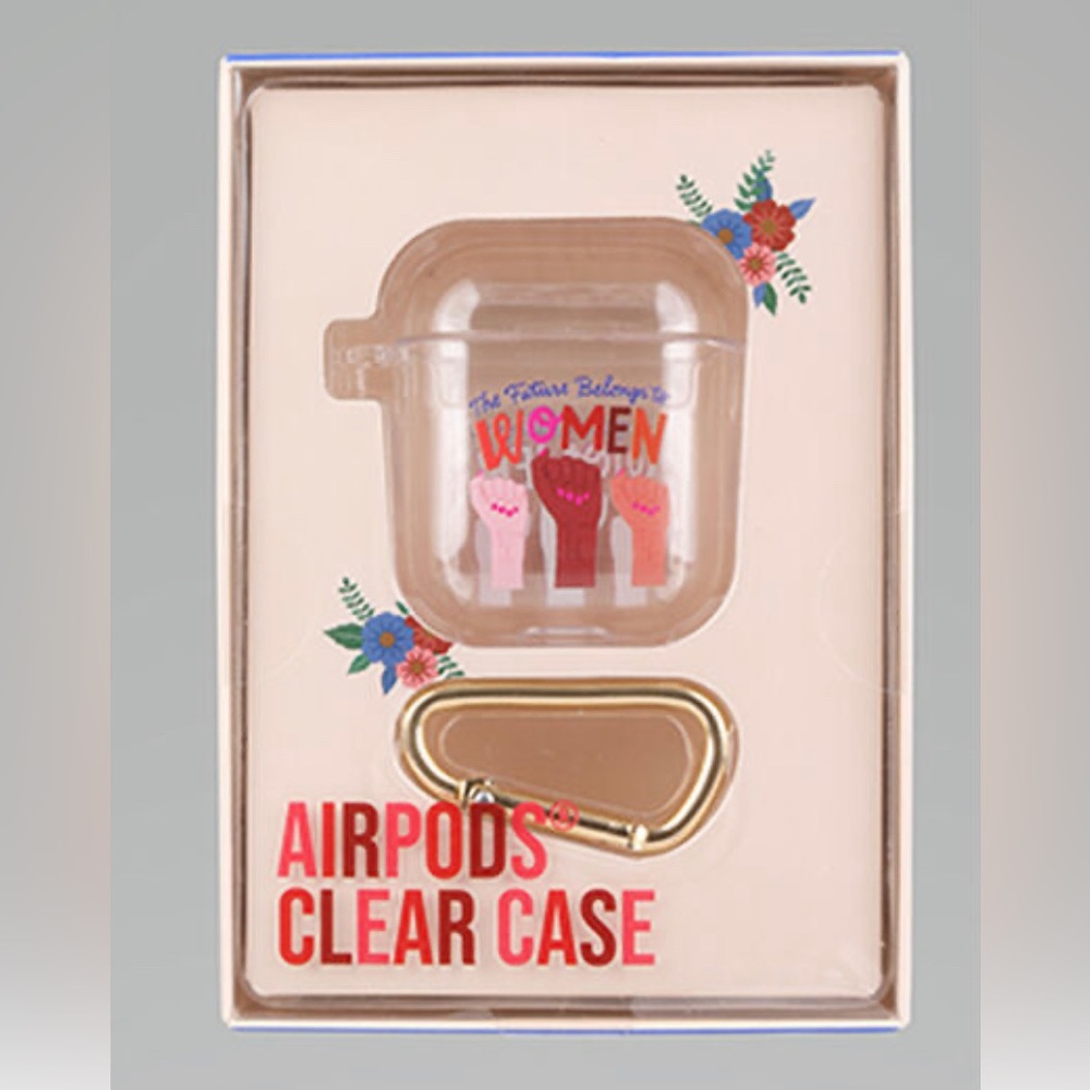 The future belongs to women clear AirPods case new in box